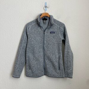 Patagonia Women's Better Sweater® Fleece Heather Grey Full Zip jacket Size S